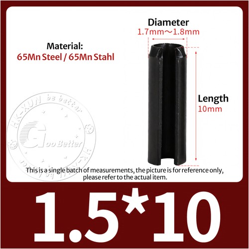Ø 1,5mm bis 12mm Schlitz Spannstifte Spannhülsen 65 Manganstahl DIN 1481 - Bild 16 von 164