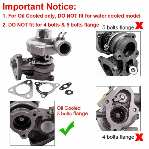 TD04-09B Turbo Charger for Mitsubishi L200 L300 2.5L 4D56T 49177 Oil Cooling - Picture 2 of 8