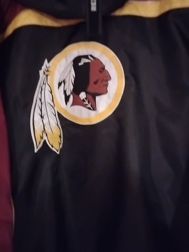 Vintage Washington Redskins Long Hooded Jacket Size XL  - Bild 4 von 8