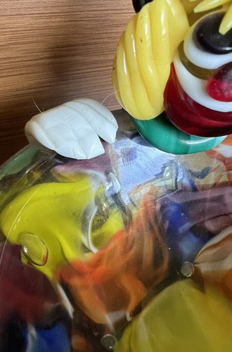 CIOTOLA POSACENERE CLOWN VINTAGE MURANO SOFFIATA A MANO VENEZIANA METÀ SECOLO - Foto 4 di 9