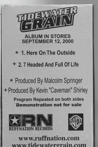 Here On the Outside, Headed & Full Of Life * by Tidewater Grain (Cassette) PROMO - Imagen 2 de 2