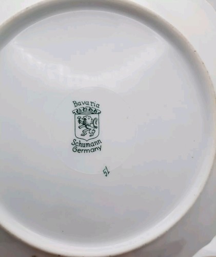 Schumann Fruit Plates Gold Rimmed 7 1/4" Arzberg Germany Set Of 2 - Picture 12 of 12