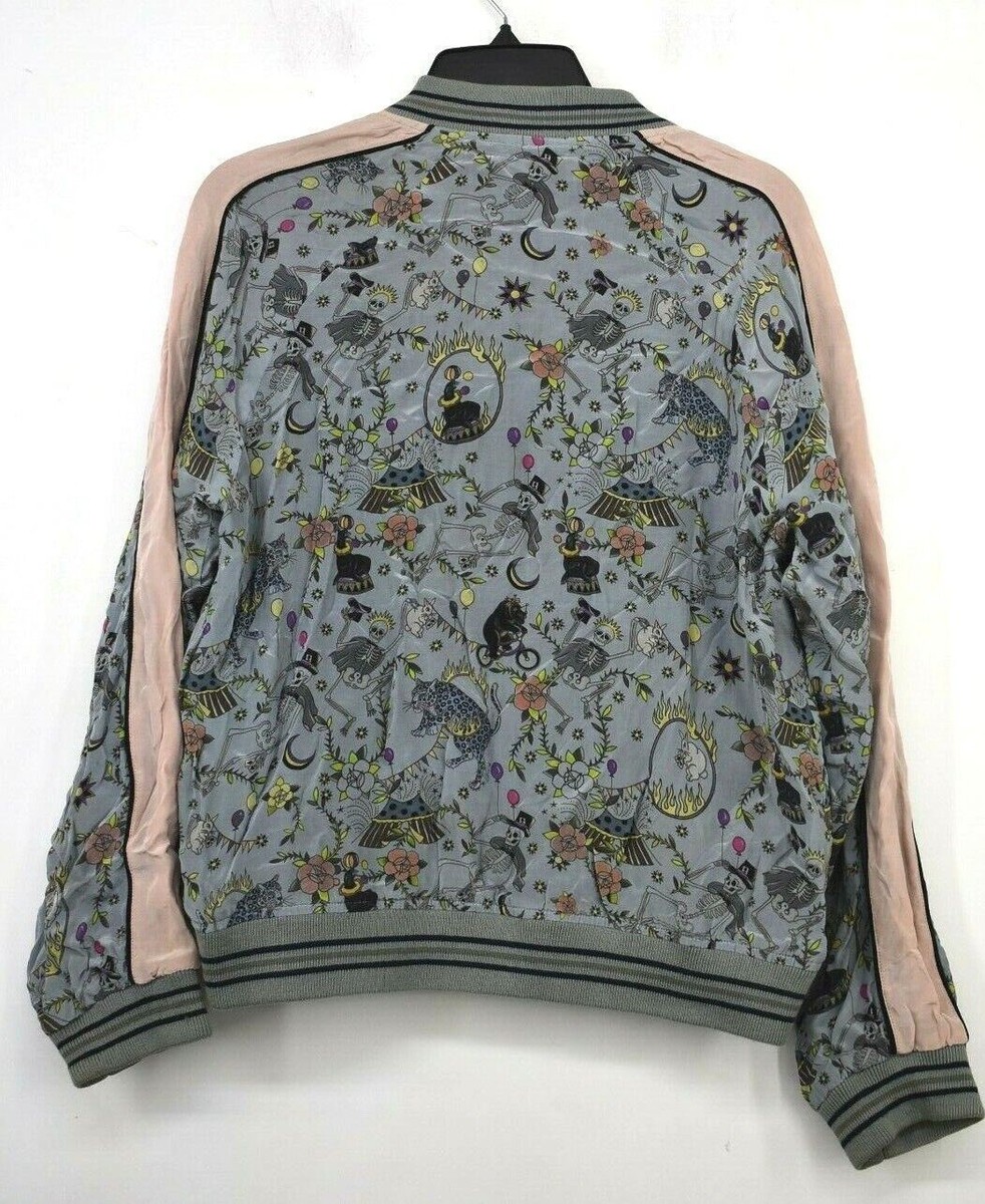 Zadig & Voltaire Womens Billy Circus Print Reversible Bomber