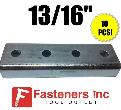 (QTY 10) 13/16" 4 Hole Splice Clevis Coupler for Unistrut Channel #4716 P4377 - Picture 1 of 4