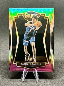 2020-21 Select Jaden McDaniels Green White Purple Premier Level RC #197