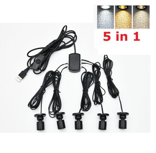 Dimmbare LED Mini SpotLight USB 5V Downlight für Modell Display Theke - Bild 15 von 18