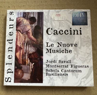 Giulio Caccini Le Nuove Musiche Jordi Savall NEW SEALED CD