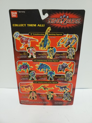 Bandai DinoZaurs DG 4 Drago Stegus 1998 RARE Dinomorph Action New - Picture 2 of 3