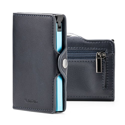 Porta Carte di Credito RFID Portafoglio Uomo Slim Portafoglio Piccolo Sottile - Foto 9 di 83