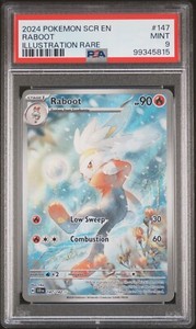 RABOOT 147/142 2024 POKEMON SCR EN-STELLAR CROWN ILLUSTRATION RARE #147 PSA 9