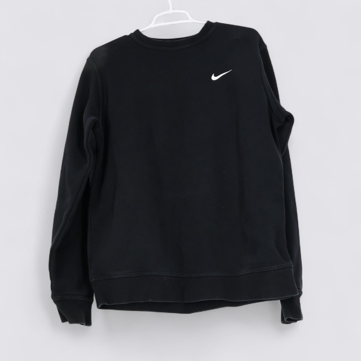 Nike Club Fleece French Terry Crew Long Sleeve Size Large | eBay