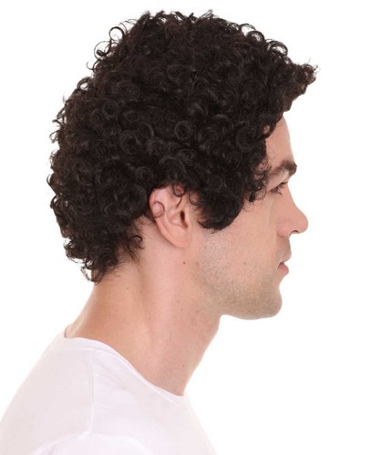 Crime Movie Afro Curly Wig | Brown TV/Movie Wigs Premium Breathable Cap HM-1153 - 第 5/8 張圖片