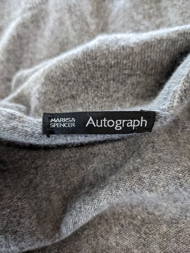 M&S Autograph 100% Pure Cashmere Short Sleeved V Neck Cardigan. FREE UK POST - Picture 5 of 6