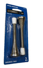 EVERBILT Extra Long Spring Doorstops 4in Satin Nickel Finish 2-Pack