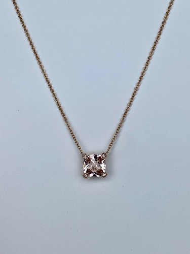 David Yurman 18k Rose Gold Diamond Morganite Chatelaine Necklace 16-18” $1450+ - Picture 20 of 20