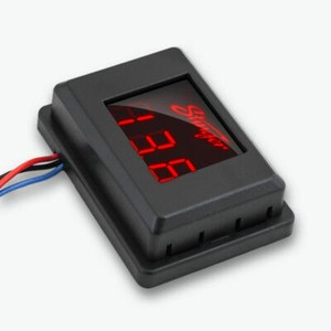 Stinger SVMR Red Display Voltage Gauge