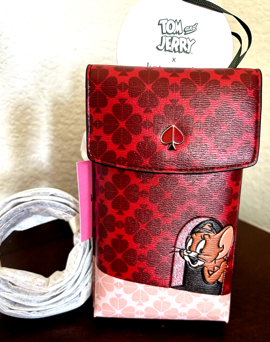 Kate Spade New York Tom Jerry Phone Crossbody iPhone Case Bag Cat Mouse  NWT