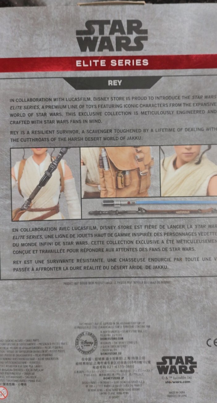 STAR WARS DISNEY ELITE SERIES REY 7" FIGURE with 30 points of articulation NEW - Picture 3 of 6