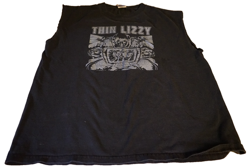 Dünnes Lizzy Jailbreak Large Shirt abgeschnittene Ärmel guter Zustand - Bild 2 von 5