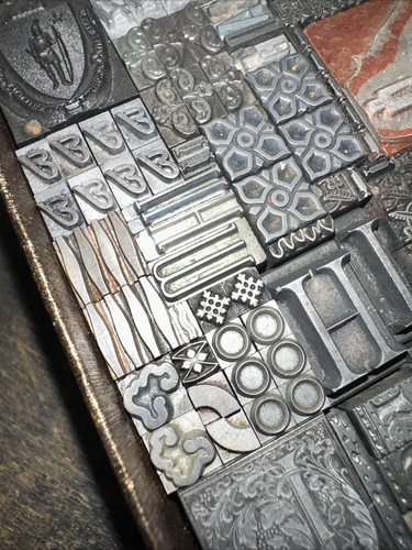 Print Blocks “ Ornamental Borders Dingbats ” Variety of Designs! #M7 Beautiful - Picture 15 of 23