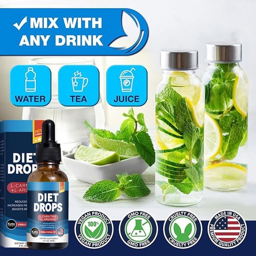 Keto gocce chetogeniche gocce dieta gocce Keto BHB gocce bevande 60 ml -IT/ - Foto 3 di 11