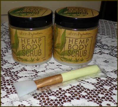 NEW & SEALED Urban Hydration Hemp Body & Foot Scrub with Coconut Oil 8.5 oz each