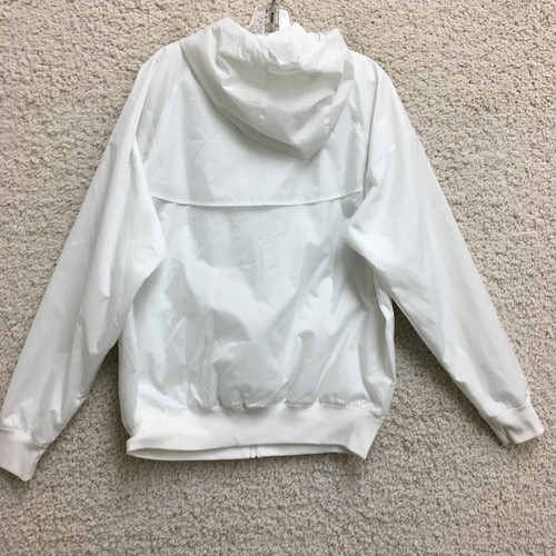 Nike Jacket Small Adult White Swoosh Full Zip Hooded Windbreaker Athletic Mens S - Picture 10 of 17
