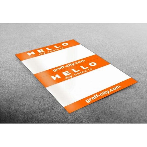 Graff-City A5 adesivi ""Hello My Name Is - Foto 5 di 15