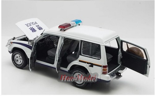 mc&Sunyork 1/18 Mitsubishi PAJERO V31 Police Car Model Alloy Diecast Hobby Toys - Picture 5 of 9
