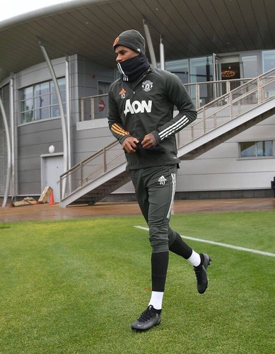 MANCHESTER UNITED ADIDAS 20/21 FOOTBALL SOCCER TRAINING TRACK TOP SIZE L FR3664 - Bild 15 von 16