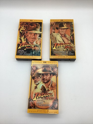 Indiana Jones The Adventures Of  Trilogy Digitally Mastered 3 VHS Box Set - Picture 6 of 8