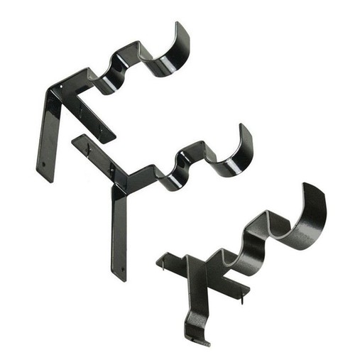 2/3pcs Into Window Kwik Hang Double Center Rod Bracket Support Curtain GT - Picture 5 of 9