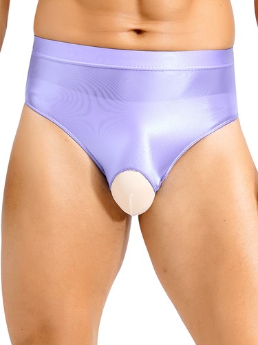 Ropa interior para hombre calzoncillos sedosos color liso bragas calzoncillos brillantes noche de boda - Imagen 43 de 80