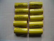 10x 15µF 15uF 5% 250V axial Bennic MT Folien...