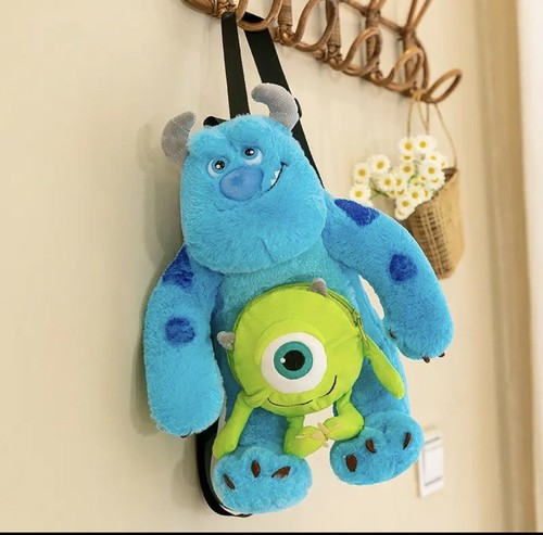 Disney Pixar Anime Monsters Inc Peluche Peluche Zaino Bambola Sulley Sully - Foto 2 di 10