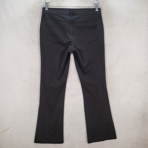 Vtg Y2K Faded Glory Black Stretch Knit Bootcut Comfy Trouser Women Pants Size 10 - Picture 18 of 21