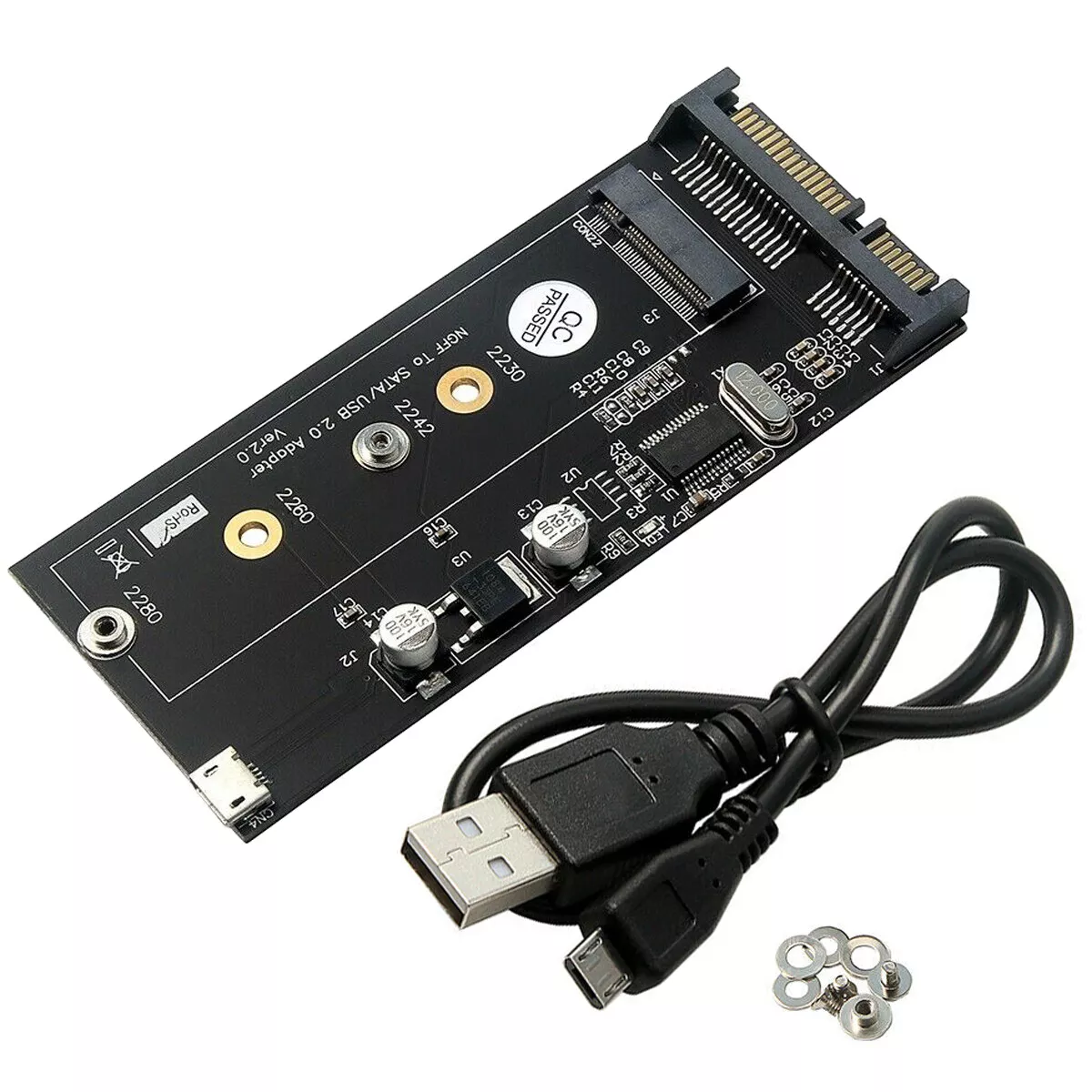 NGFF M.2 SSD to Sata 3.0 Adapter Converter Card with Mini Usb Interface | eBay