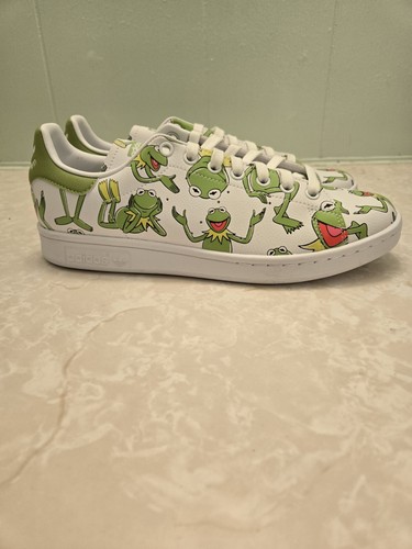 Selten - Adidas Stan Smith x The Muppets Kermit The Frog Allover Print 2021 Gr. 8,5
