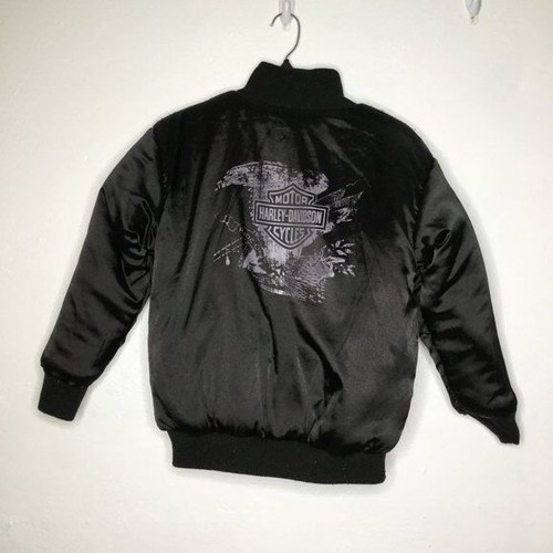 Harley-Davidson Wende Ride It Live It Bomberjacke Taschenreißverschluss schwarz 12/14 - Bild 7 von 12