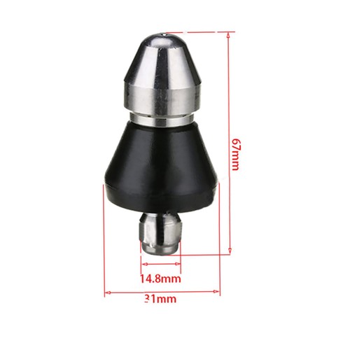 3/8" Pressure Washer Drain Cleaning Jetter Pipe Nozzle Sewer Hose 1 Front 6 Rear - Picture 7 of 14