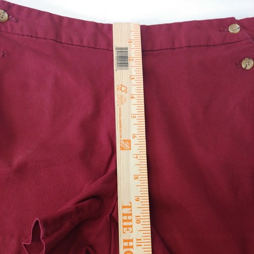 Banana Republic Women Sailor Shorts 6 Medium Red Stretch Cotton 3 inch Inseam - Picture 6 of 8