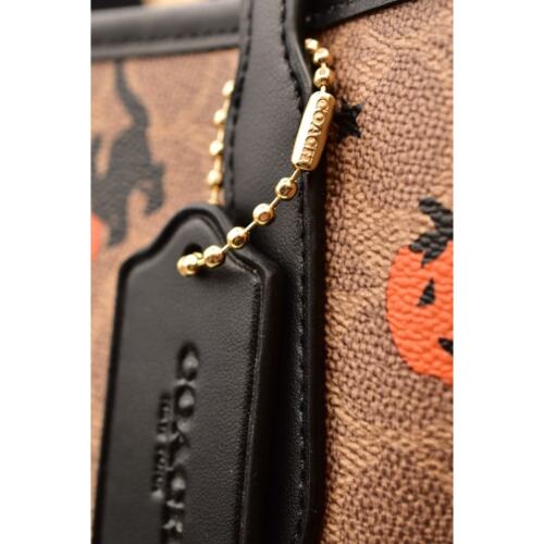 Coach City Tote Signature Canvas With Halloween Print Graphic Tan 2024 NEW NWT - Picture 16 of 24