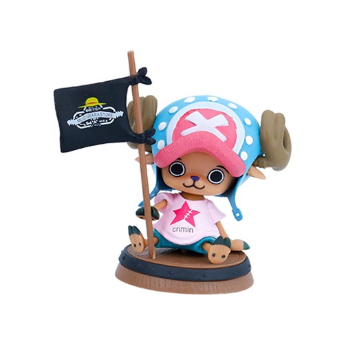 Anime One Piece Tony Chopper Pirate Flag Multicolour 10cm Statue Figure Toy Gift - Imagen 2 de 19