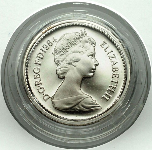 1984 GREAT BRITAIN UK - £1 POUND - SCOTTISH THISTLE - PROOF SILVER - OGP w/ COA - Picture 7 of 13