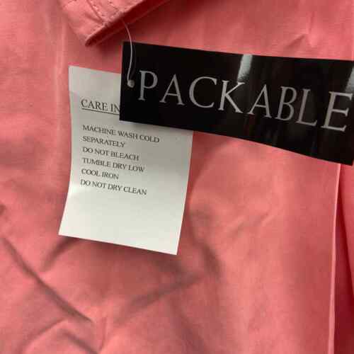 Midnight Velvet Coat Hooded Watermelon Packable Reversible Size Large NEW - Picture 10 of 16
