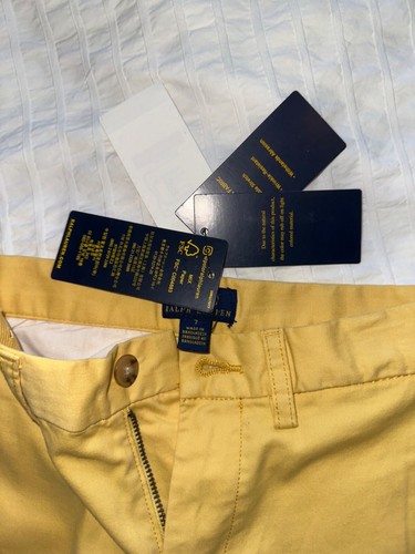 RALPH LAUREN Girls Jeans Butter Yellow Pants Pockets Size 7 Years Cotton - Picture 4 of 8