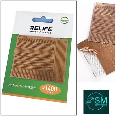 Plaque De Soudure à Points RELIFE RL-007GA - 1400 Plots Pour Réparation De Circuits Imprimés (PCB) Et Composants - Neuf