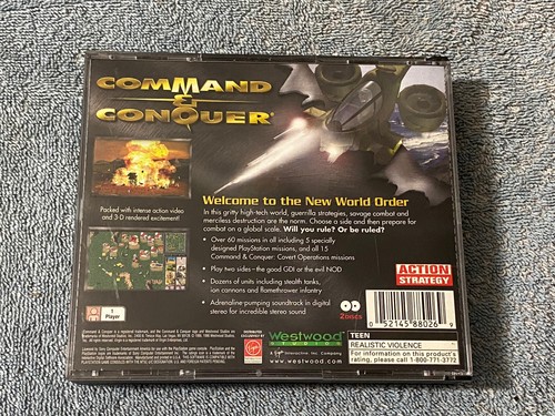 Command & Conquer Sony PlayStation 1 PS1 Complete Allied General Video Game Lot - Picture 3 of 9