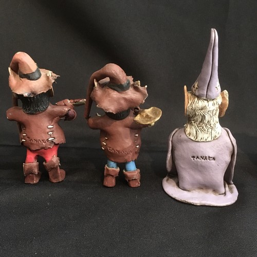 OOAK signierte handgefertigte Fantasy Troll Elfe Fee Wichtel Ton Kunst Puppe Skulptur 8 Stck. - Bild 12 von 20