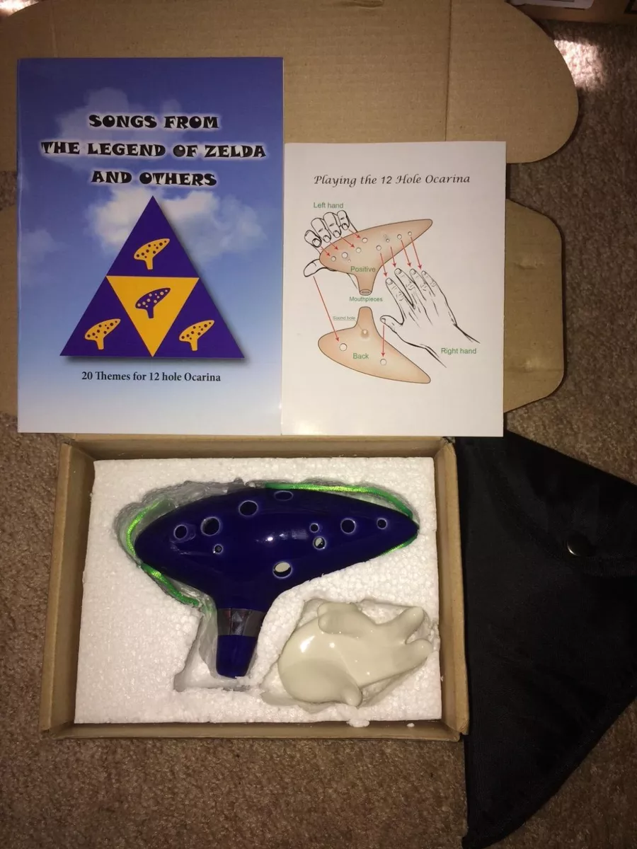 Deekec Legend of Zelda Ocarina 12 Hole Alto C with Song Book